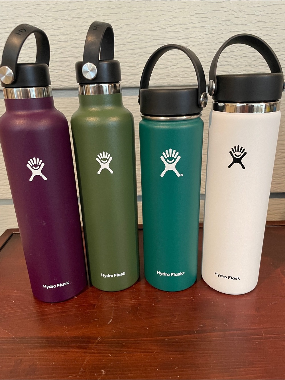 Hydro Flask Kids Water Bottle - Purple, Olive Green, Teal, White